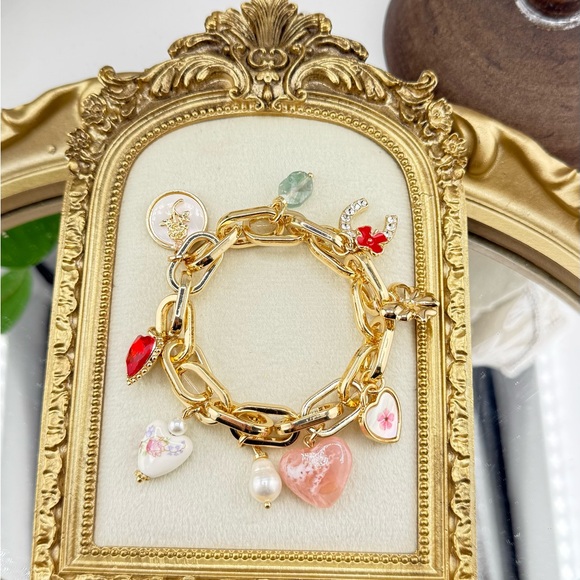 Whimsical Gold Charm Bracelet - Picture 4 of 11